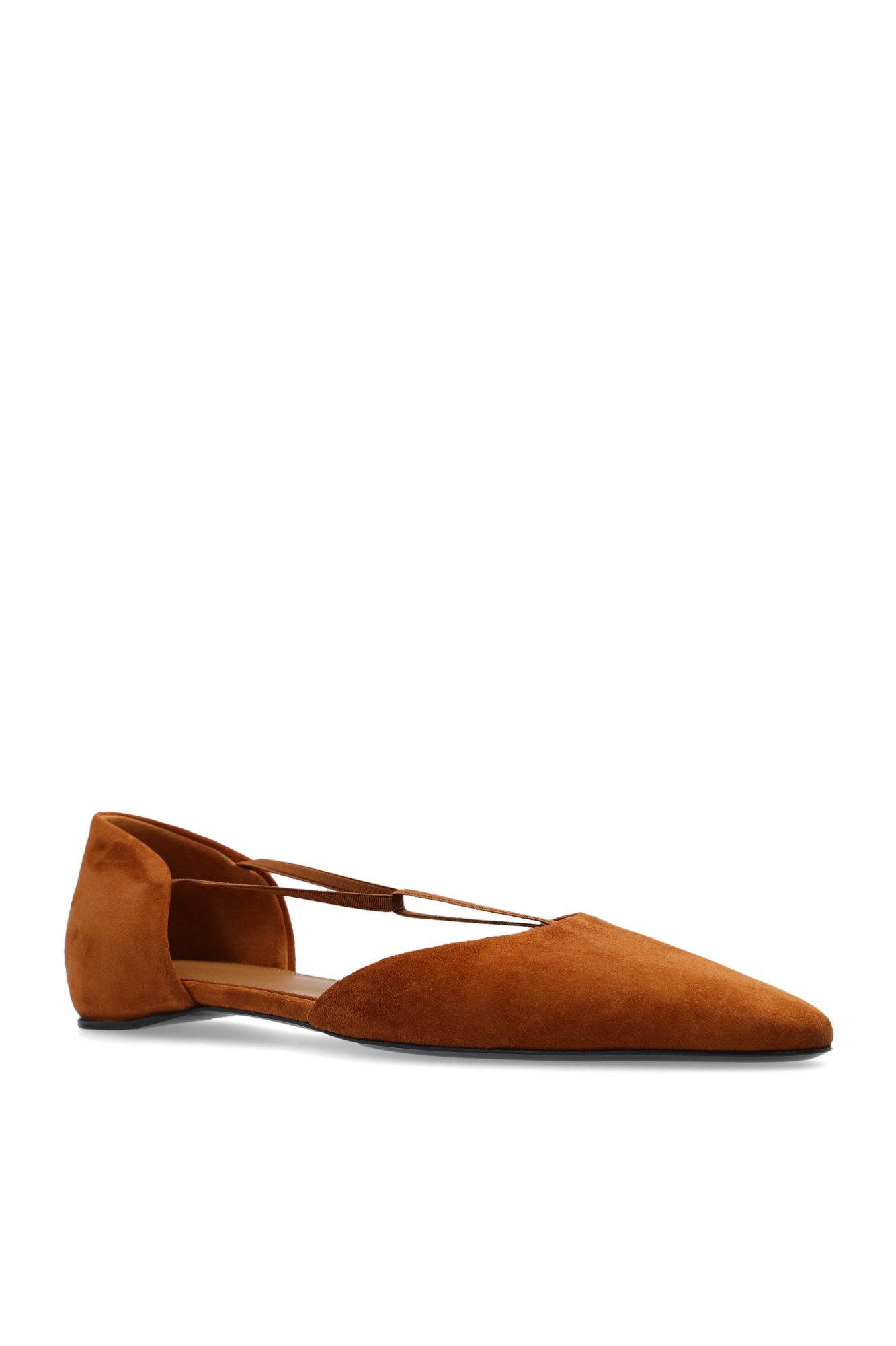 Brown Suede ballet flats TOTEME - SchaferandweinerShops